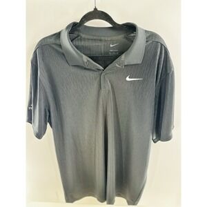 Peninsula Golf Nike Mens‎ Dri-Fit Gray Polo Moisture Wicking Nike Size X-Large